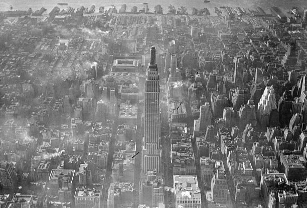 Empire State Building 1930s New York Old Photo
