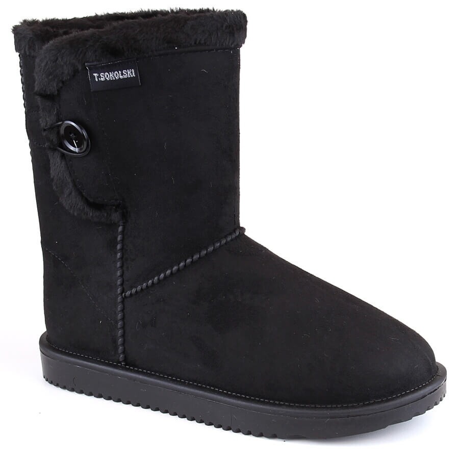 Botas de nieve esquimales de ante para mujer, negro, T.Sokolski EMU2244