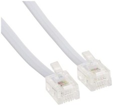 Telephone Line Cord 50 Feet Phone Cord Modular Jack Ends Works For Phone Modem O