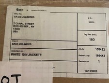 White 10" Vinyl LP Protective Blank Record Jacket Box of 160 Count 