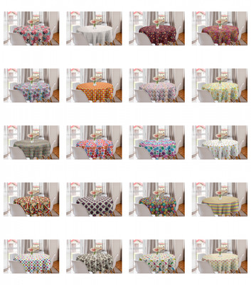 Ambesonne Colorful Scene Round Tablecloth Table Cover for Dining Room Kitchen