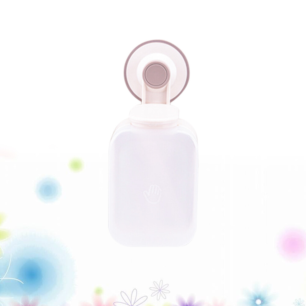 Vacuum Suction Cup Hand Foaming Soap Dispenser Plastic Wall Mounted Liquid Soap