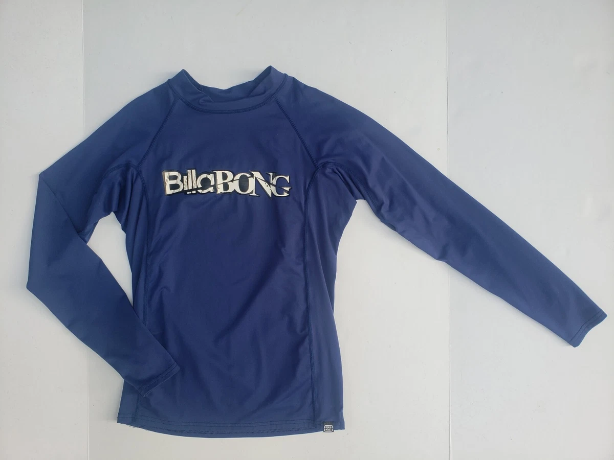 Billabong upf 50 Rashguard swim shirt cover Youth Large Blue Long