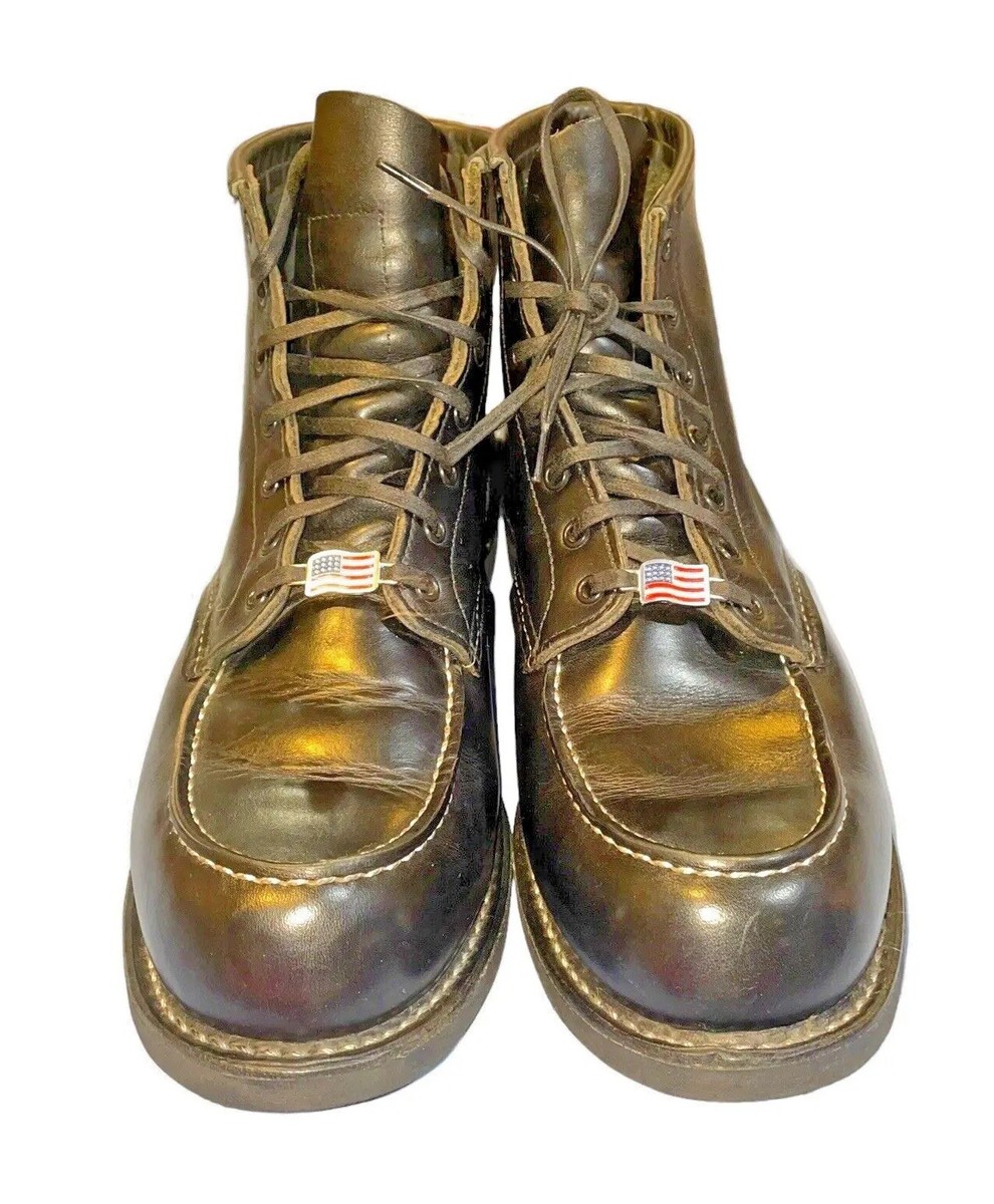 Red Wing Heritage 9015 Beckman Moc Toe Black Featherstone Leather 