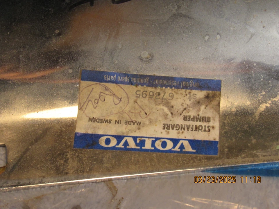 Правый конец заднего бампера Volvo для 122/220 Amazon новый из старых запасов - Изображение 3 из 4