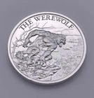 The Werewolf 1 oz .999 Fine Silver Round BU Intaglio Cryptozoology Series