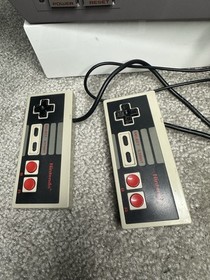 Nintendo NES Gray Console Original 1985 Controllers And Power Cord And Adapter