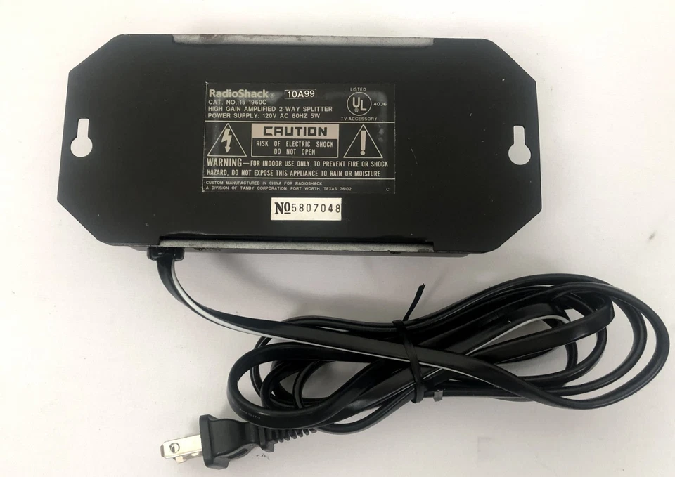 Radio Shack High Gain Amplified 2-Way Splitter 15-1960C - Image 3 of 4