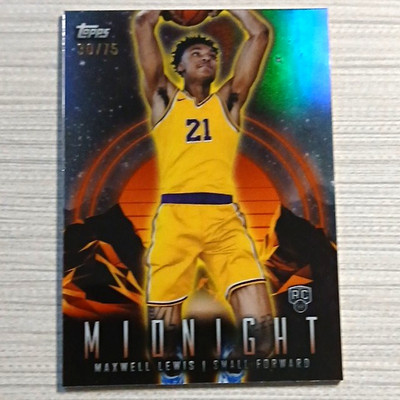 Topps Midnight 2023-24 Maxwell Lewis Rookie Dusk /75 #69 Los Angeles Lakers
