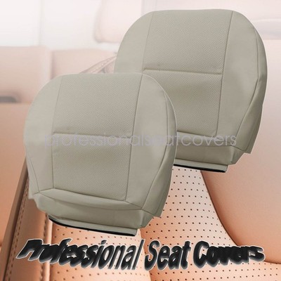 For 08-14 Mercedes Benz C250 C300 C350 Driver Passenger Bottom Seat Cover Lt Tan