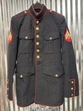USMC US MARINE CORPS DRESS BLUES JACKET CHEST 43 L CORPORAL