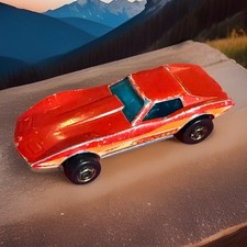 ⭐️Vintage 1982✨Hot Wheels✨Chevy Corvette Stingray✨Red✨Hong Kong✨ALL METAL