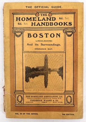 Homeland Handbooks Boston Lincolnshire 1908 2nd Ed Ordnance Map Frederick Warne