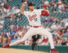 BAILEY OBER MINNESOTA TWINS  ACTION SIGNED 8x10