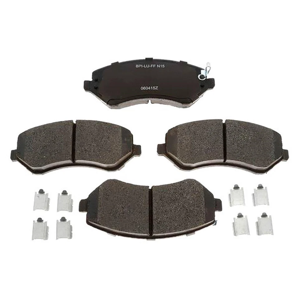 Kit de rotores de freno delanteros + pastillas de cerámica y herrajes para Chrysler Voyager 2001-2003 Foto 2 de 4