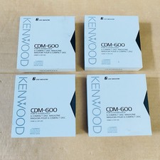 Lot Of 4 Kenwood CDM-600 6 CD Compact Disc Magazine Cartridge Japan w/ Sleeves