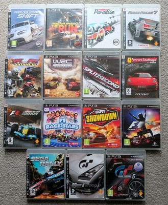 PS3 Rennspiele Bundle - NFS, Dirt, Rally, F1 Ferrari, Ridge Racer Playstation 3