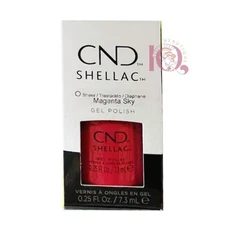 CND Shellac UV Gel Polish 0.25 oz NIB Magenta Sky
