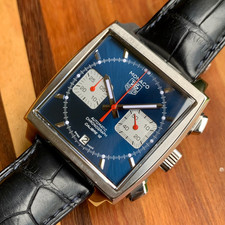 TAG Heuer Monaco "McQueen" Automatic Ref. CAW2111-0 Blue Dial Wristwatch