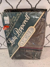 Vintage Lady Pepperell Pillow Cases, Pattern No-Iron Percale NEW