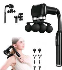 6 Head Massage Gun Extension Detachable Handle Massage Gun Deep Tissue Back US