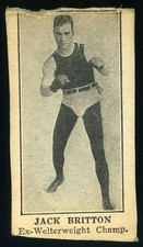 1925-31 W590 Strip Card Boxing Jack Britton (Handcut)