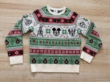 Disney Parks Holiday Christmas Mickey Mouse Sweater Size Kids Medium 7/8