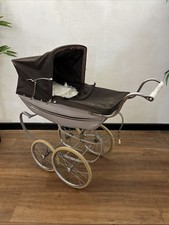 Vintage Silver Cross coach built Dolls/Toy Pram Brown