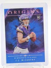 J.J. MCCARTHY 2024 PANINI ORIGINS ROOKIE RC BLUE /99 MINNESOTA VIKINGS Q2005
