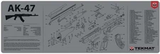 TekMat 36in Printed Gun Cleaning Mat , Grey, TEK-36--GY Bench Mat