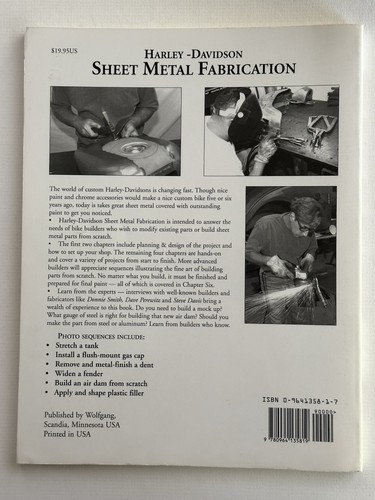 Harley-Davidson Sheet Metal Fabrication by Timothy Remus, How-To Book - Foto 2 di 8