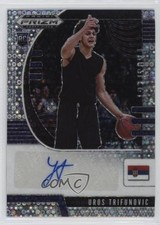2020-21 Panini Prizm Draft Picks Prospect Fast Break Uros Trifunovic Auto 1o2