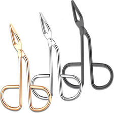 3-Piece Tweezers Set Scissor Handle Slant Tip Eyebrow Tweezers Eyebrow Plucker T
