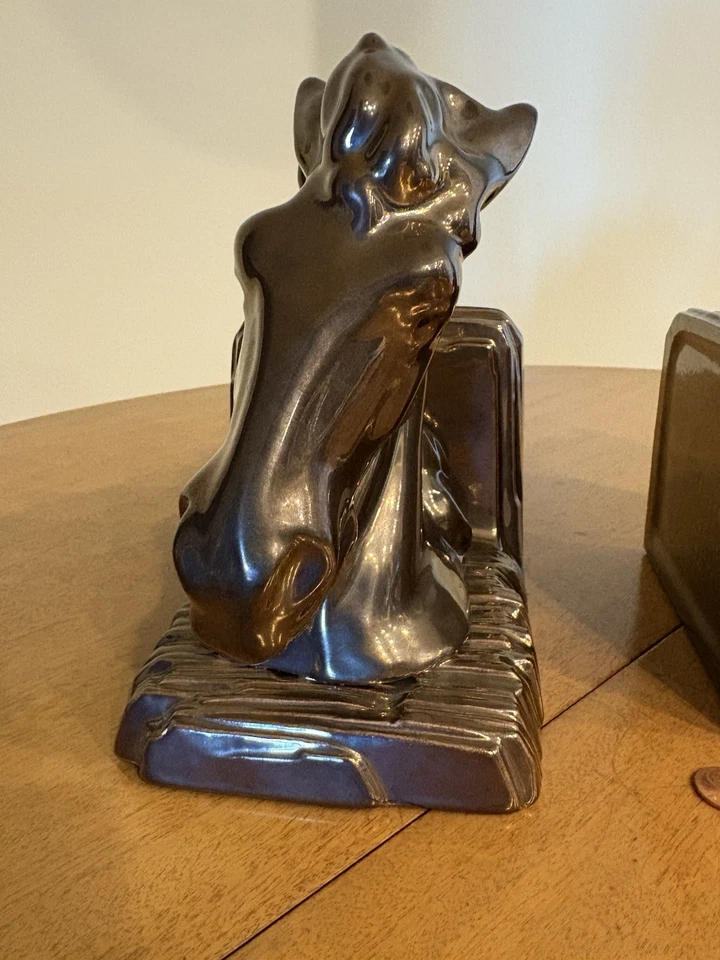 Sujetalibros Cabeza de Caballo Cerámica De Colección 1983 Molde Holanda Bonze Horno Metálico Esmaltado Foto 3 de 4