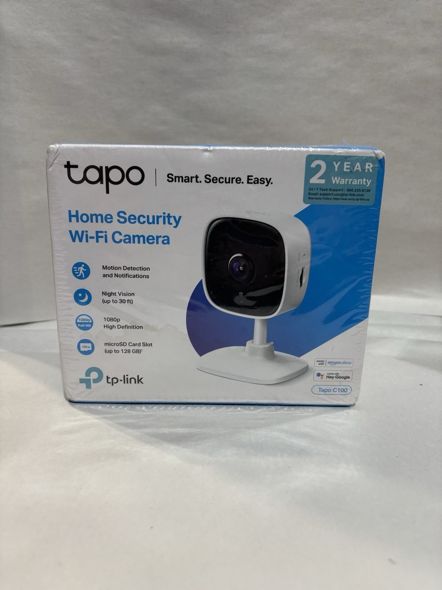 Tp-Link Tapo C100 Home Security Wi-Fi Camera, 1080P Full HD Brand