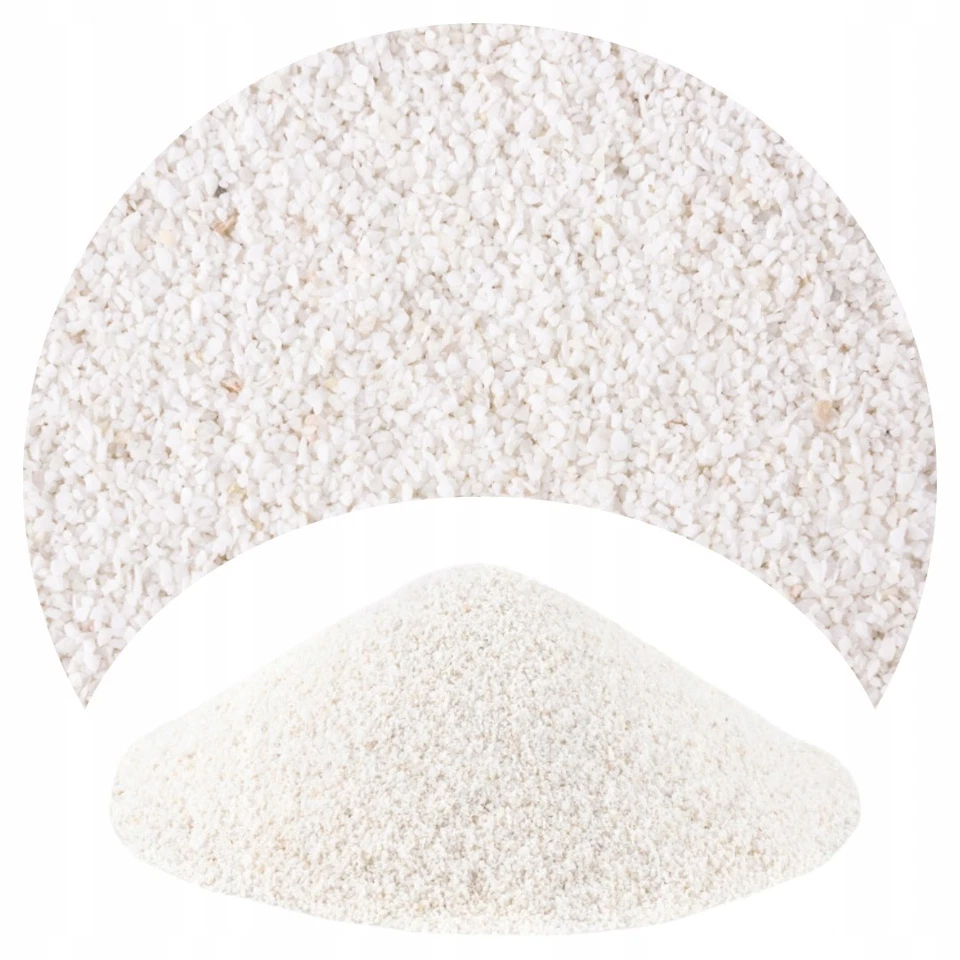TD STONES Weißer Sand für Aquarien Dolomit 0,5-1 mm 2 kg