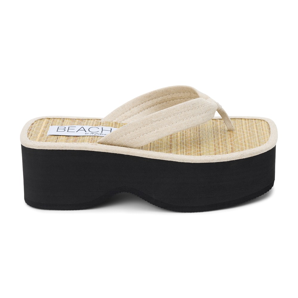 BEACH by Matisse Vero Platform Flip Flop  Womens Beige Casual Sandals VERO-541