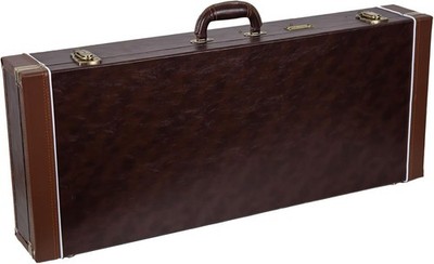 Crossrock F Style Mandolin Case Brown Durable Lockable Hard Shell Carry Bag