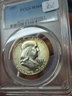 1957 P Franklin Half Dollar PCGS MS64