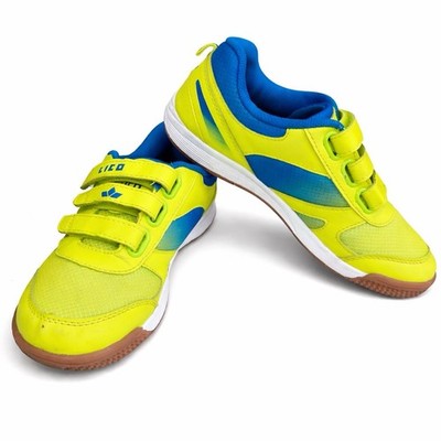 Lico Turnschuhe Hallenschuhe Gr. 38 Sneakers non-marking Sohle Neon-grün Sneaker