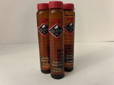 Hask Kalahari Melon Oil 3 Bottles, Frizz-Free, Color-Treated Hair