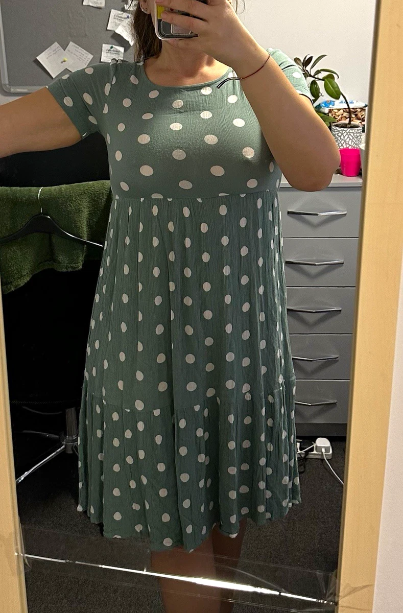 primark green polka dot dress Viscose Mini Dresses for Women for sale Fashion