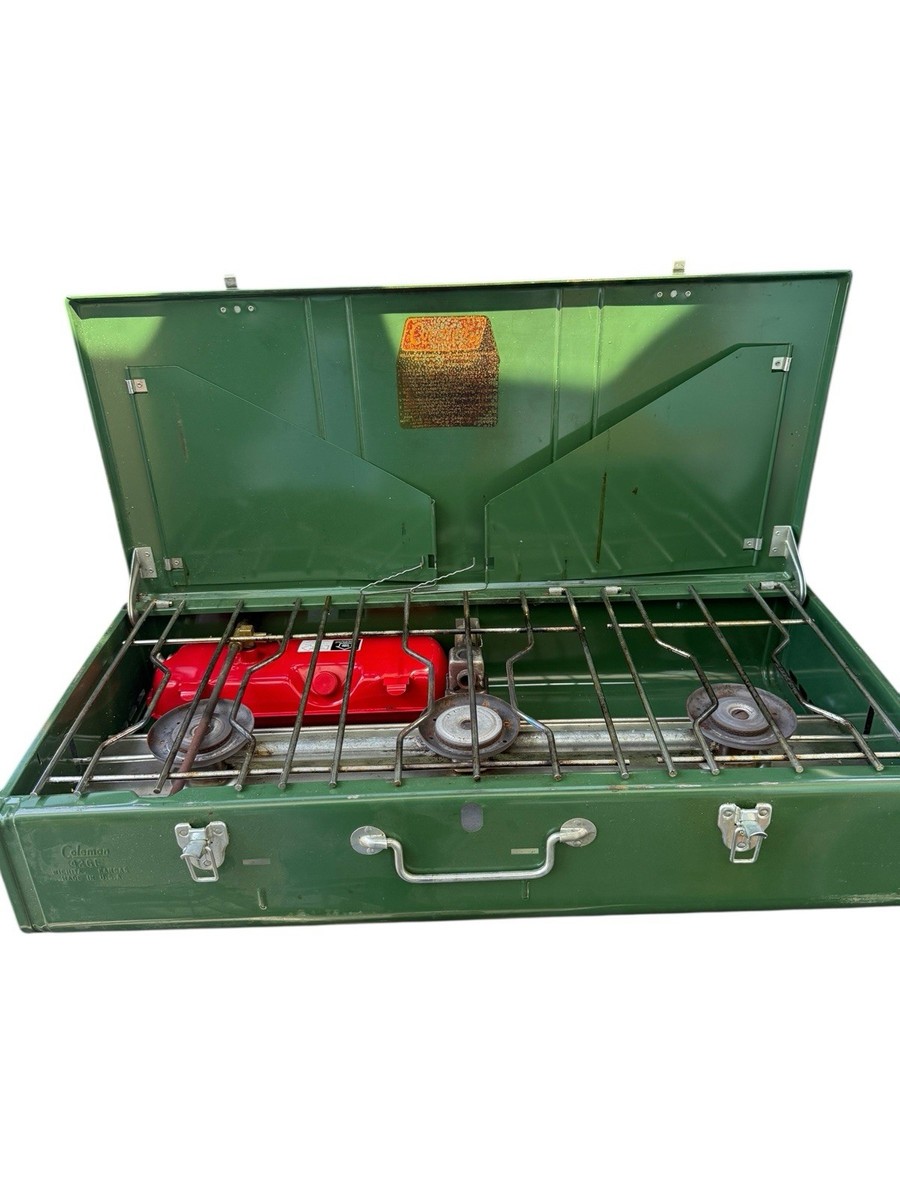 Vintage Coleman Model 426 USA 3-Burner Camp Stove Camping