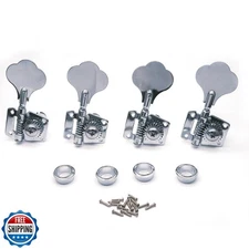 harpfeas 4R Opened Electric Bass Guitar Tuning Pegs Machine Heads Tuners for 