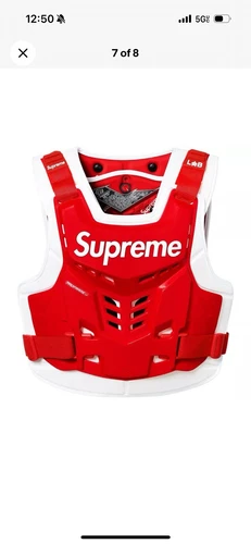 Gilet déflecteur de perchoir Supreme x Fox Racing Proframe (SS18A5) homme ROUGE L/XL