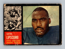 1962 Topps #133 Gene Big Daddy Lipscomb LOW GRADE Vintage Football Card