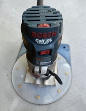 Bosch PR20EVS Palm Router Colt 1.0HP Used W/Rockler Router Plate
