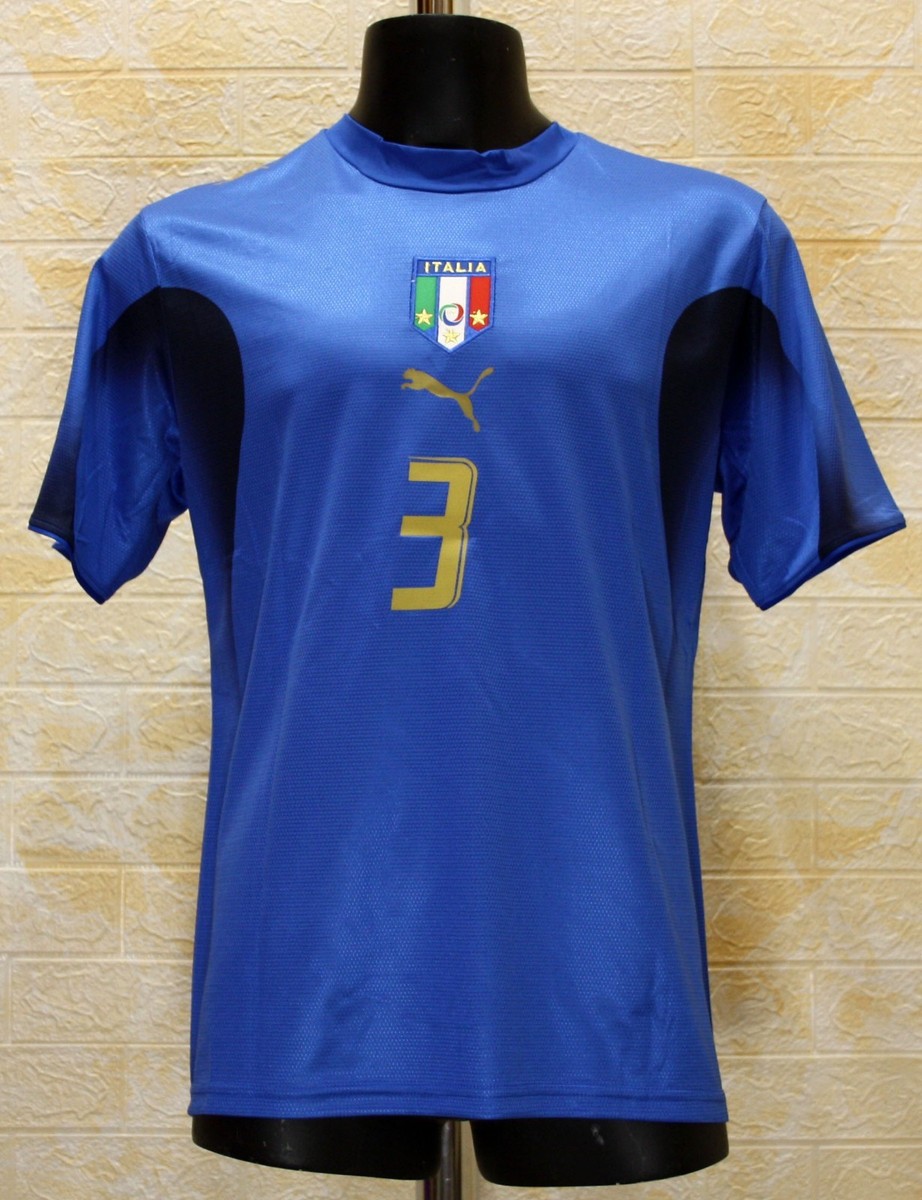 Italy national team FIFA WC 2006 soccer jersey Grosso #3 | eBay