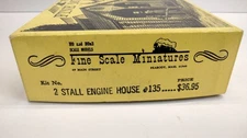 FSM Fine Scale Miniatures #135 2 Stall Engine House Craftsman Kit HO 1/87