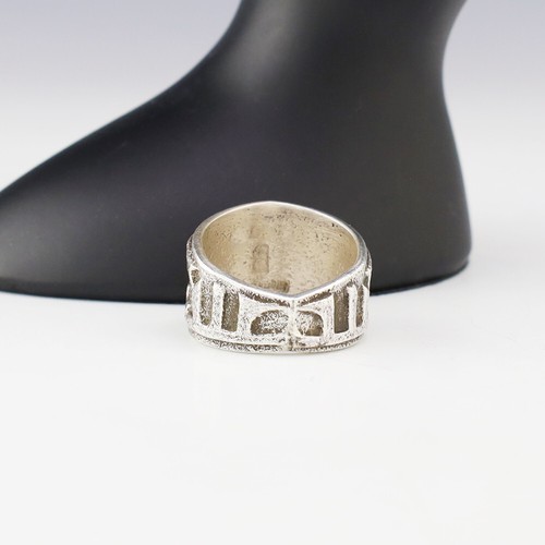 INDIANER NAVAJO STERLINGSILBER TUFFSTEINGUSS RING VON ANTHONY BOWMAN - Bild 5 von 5